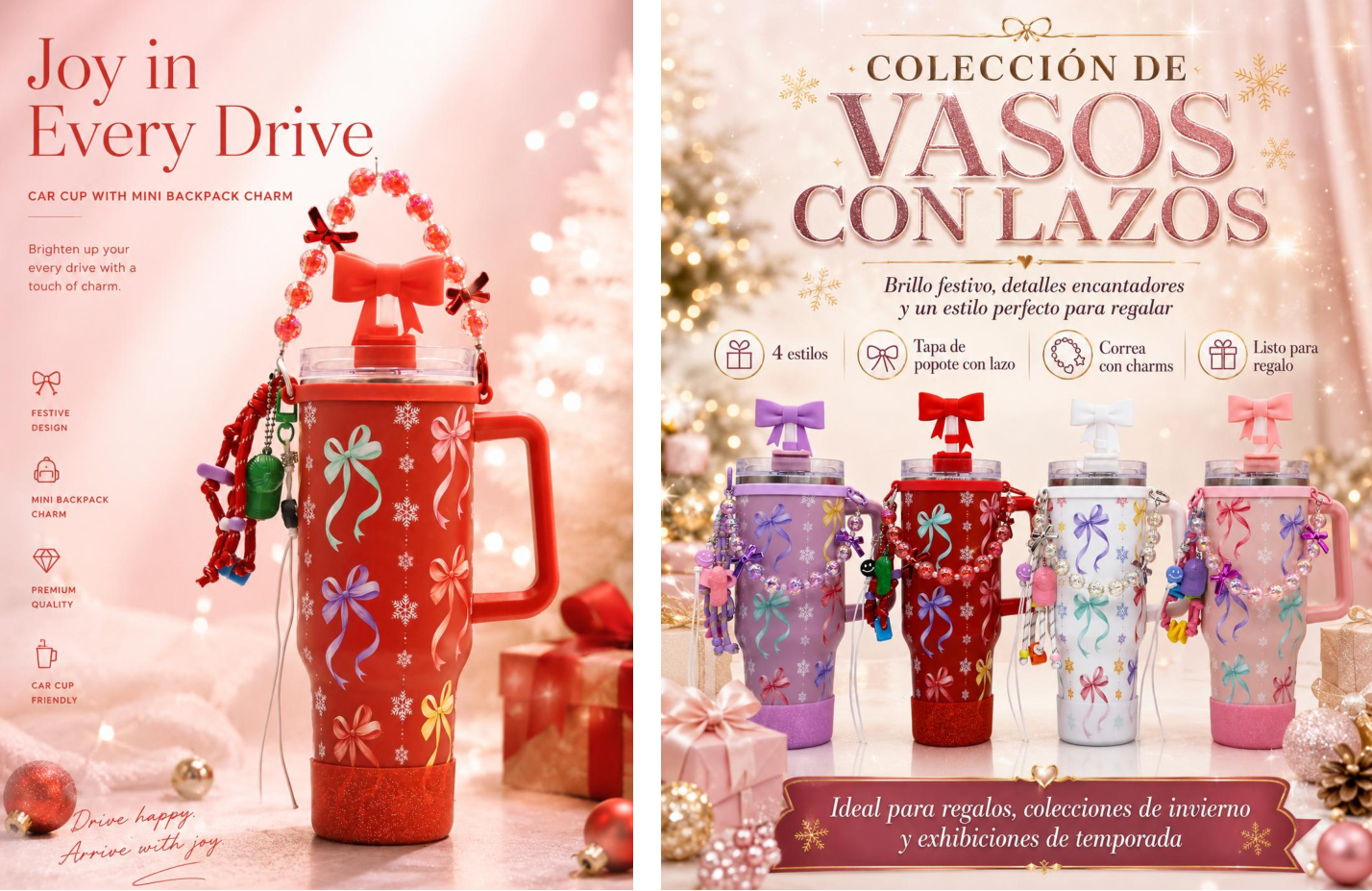 Conjunto de accesorios de copa térmica de cuentas de colores - solo accesorios sin copas Application Scenario