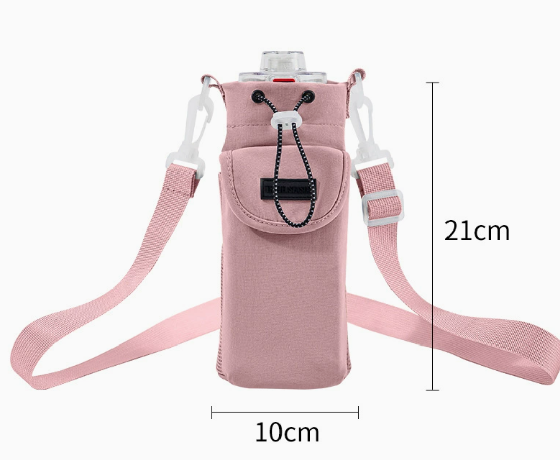 Waterproof hand-held slanted water bottle bag, thermos cup cover, portable water cup protective cover for outdoor travel Application Scenario