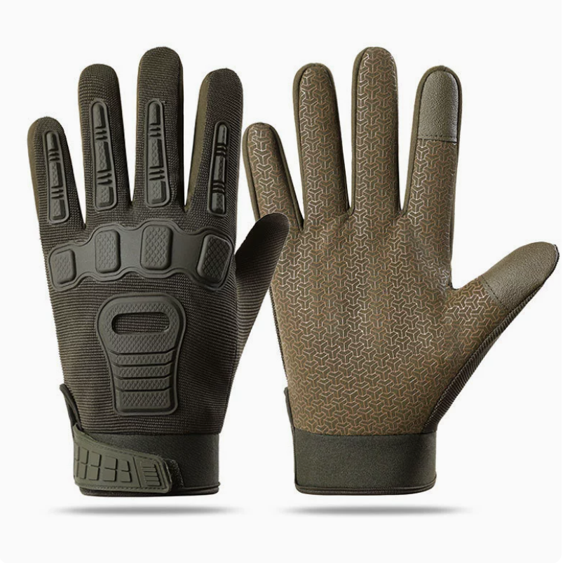 New upgraded tactical gloves with thickened rubber armor, anti-slip protection for outdoor mountaineering, full-finger touch screen version details Picture