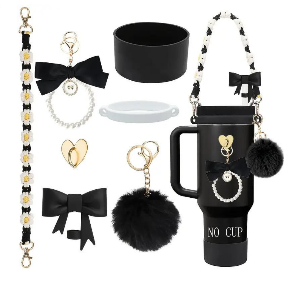 Woven rope pom-ball Insulated Cup accessory set - Accessories not cups included Application Scenario