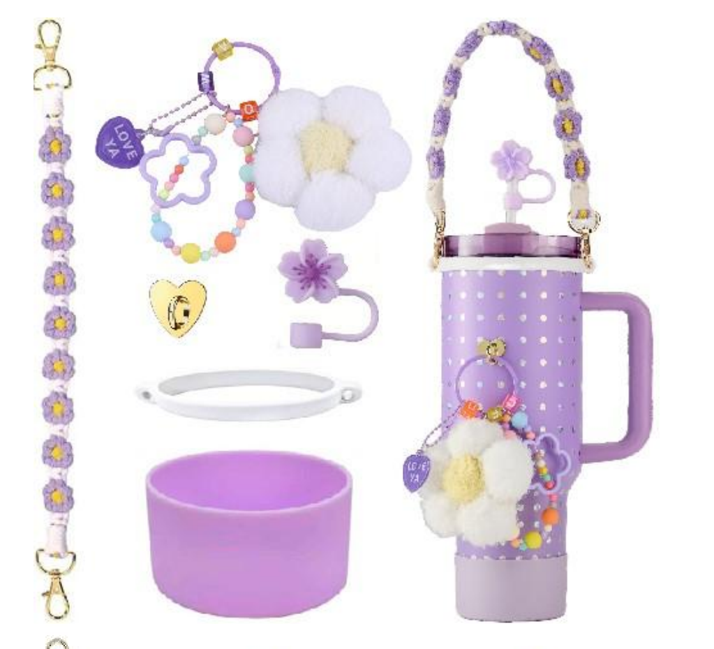 Hairball flower Insulated Cup Accessory Set - Accessories not included in the cup