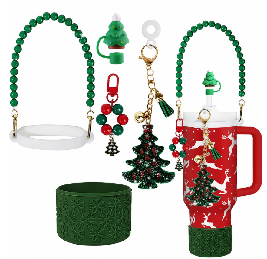 Accesorios de copa de coche colección de navidad conjunto completo - solo accesorios sin copa Application Scenario