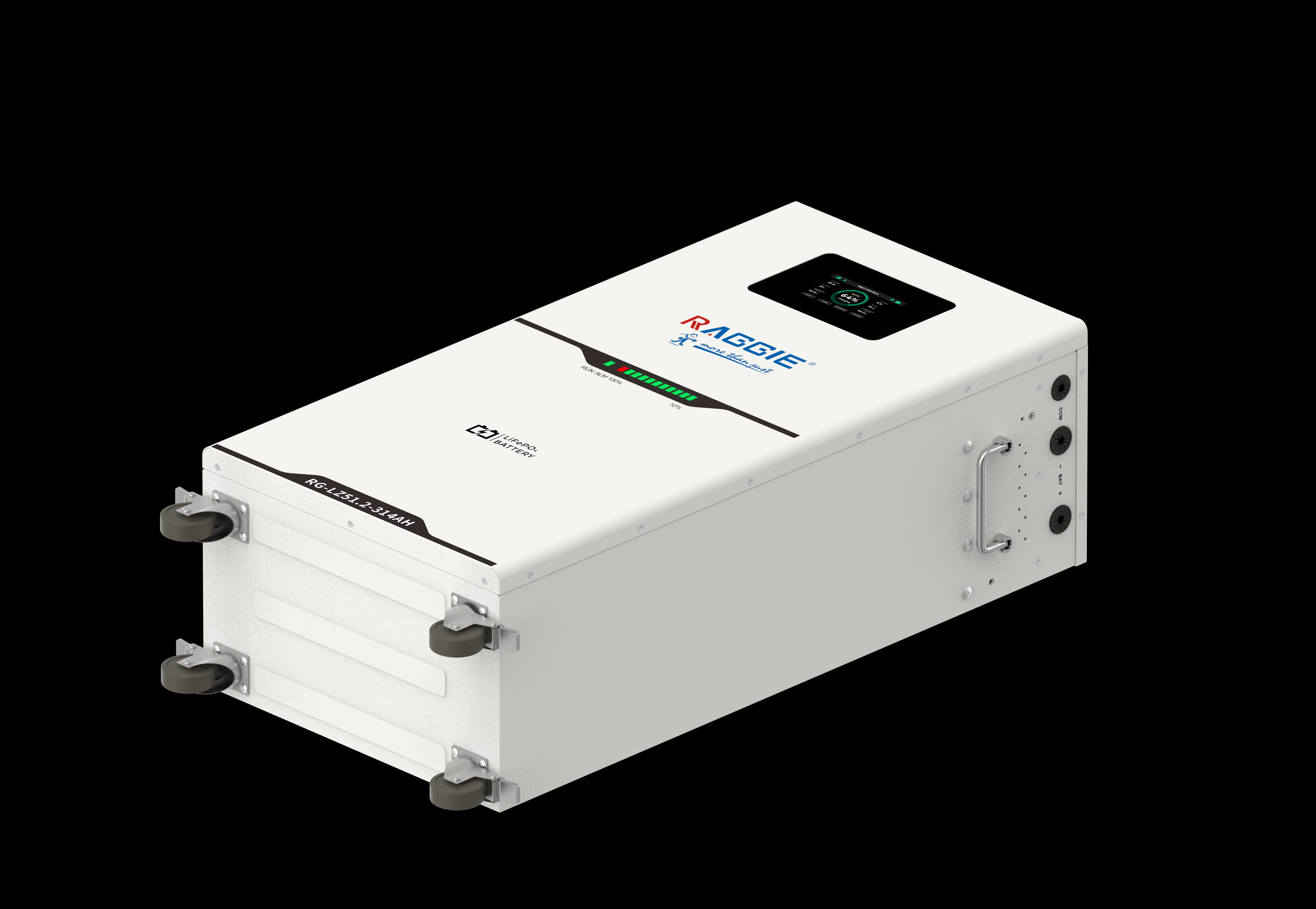 ويمكن ربط بطارية تخزين فوسفات الحديد الليثيوم LLZ51.2 V/16KWHA + اللولبية 1C بشاشة اللمس القابلة للشحن details Picture