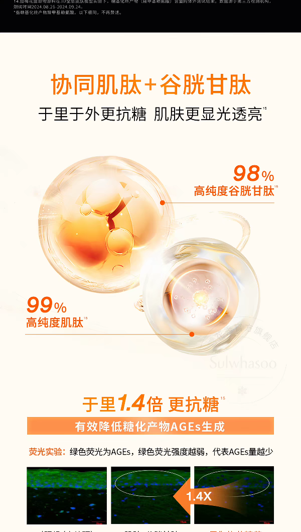 Sulwhasoo Ziying Luguang Skin Care Gift Box Repairing, Moisturizing, Antioxidant, Anti-Sugar and Anti-Aging Skin Care Set Gift Box detail image 9