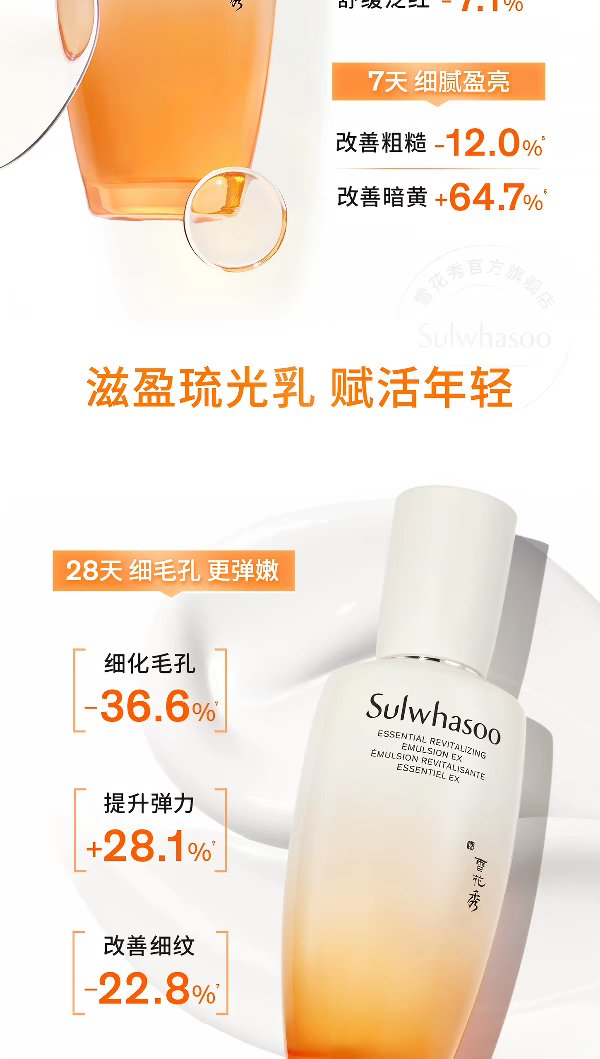 Sulwhasoo Ziying Luguang Skin Care Gift Box Repairing, Moisturizing, Antioxidant, Anti-Sugar and Anti-Aging Skin Care Set Gift Box detail image 4