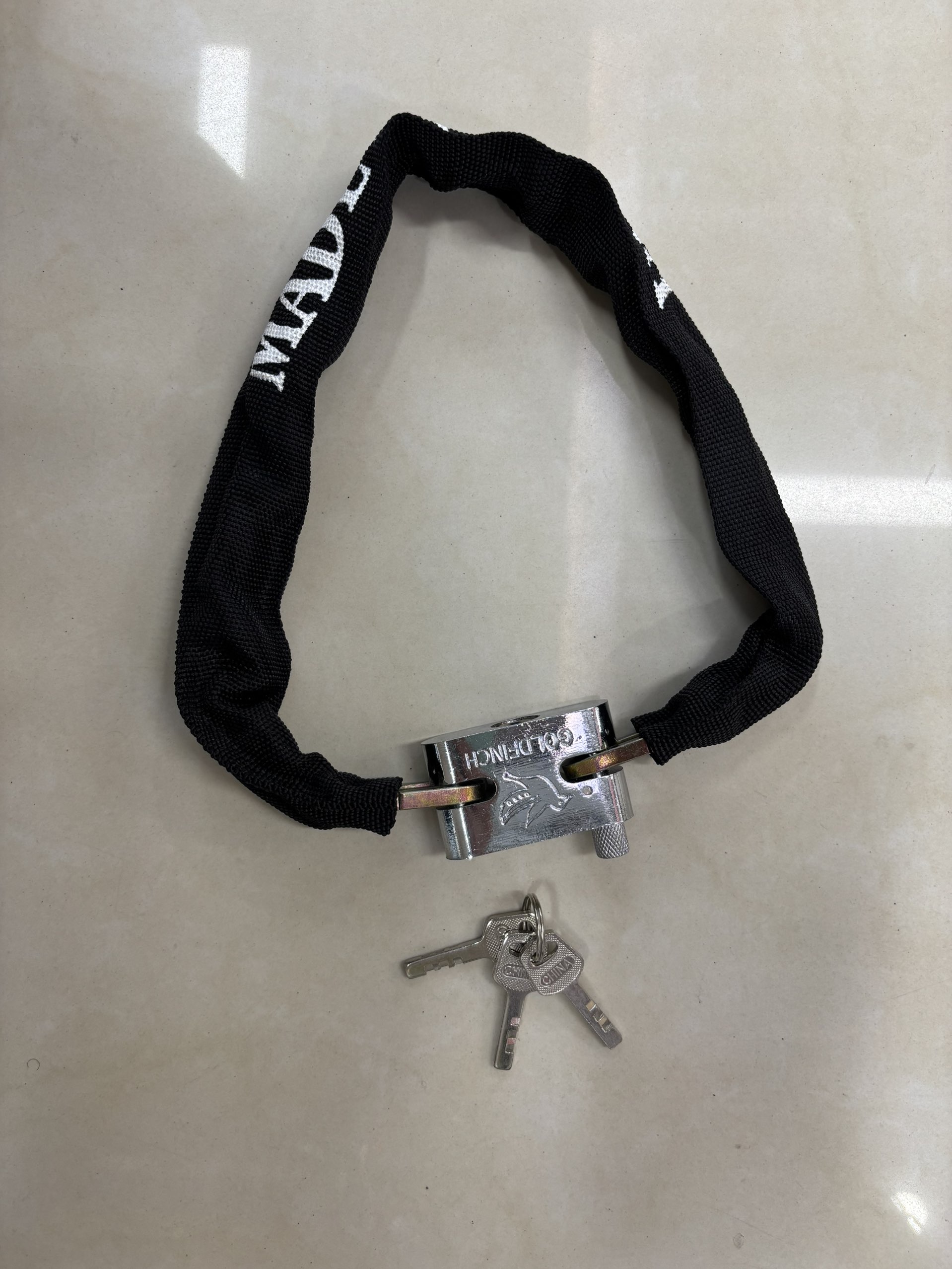 Chain lock, anti-theft chain lock, anti-shear iron chain, bicycle and motorcycle lock