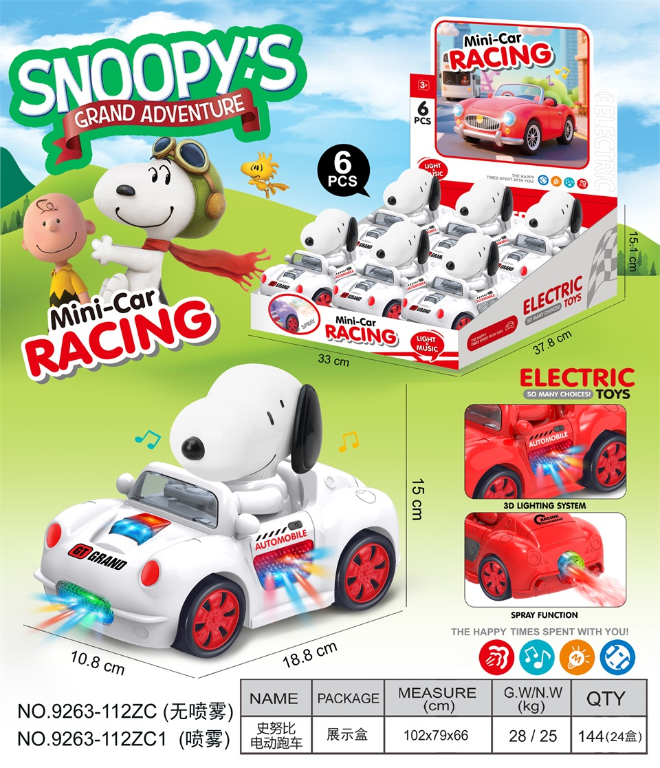 TM27063 Snoopy Omnidirectional Electric Sports car