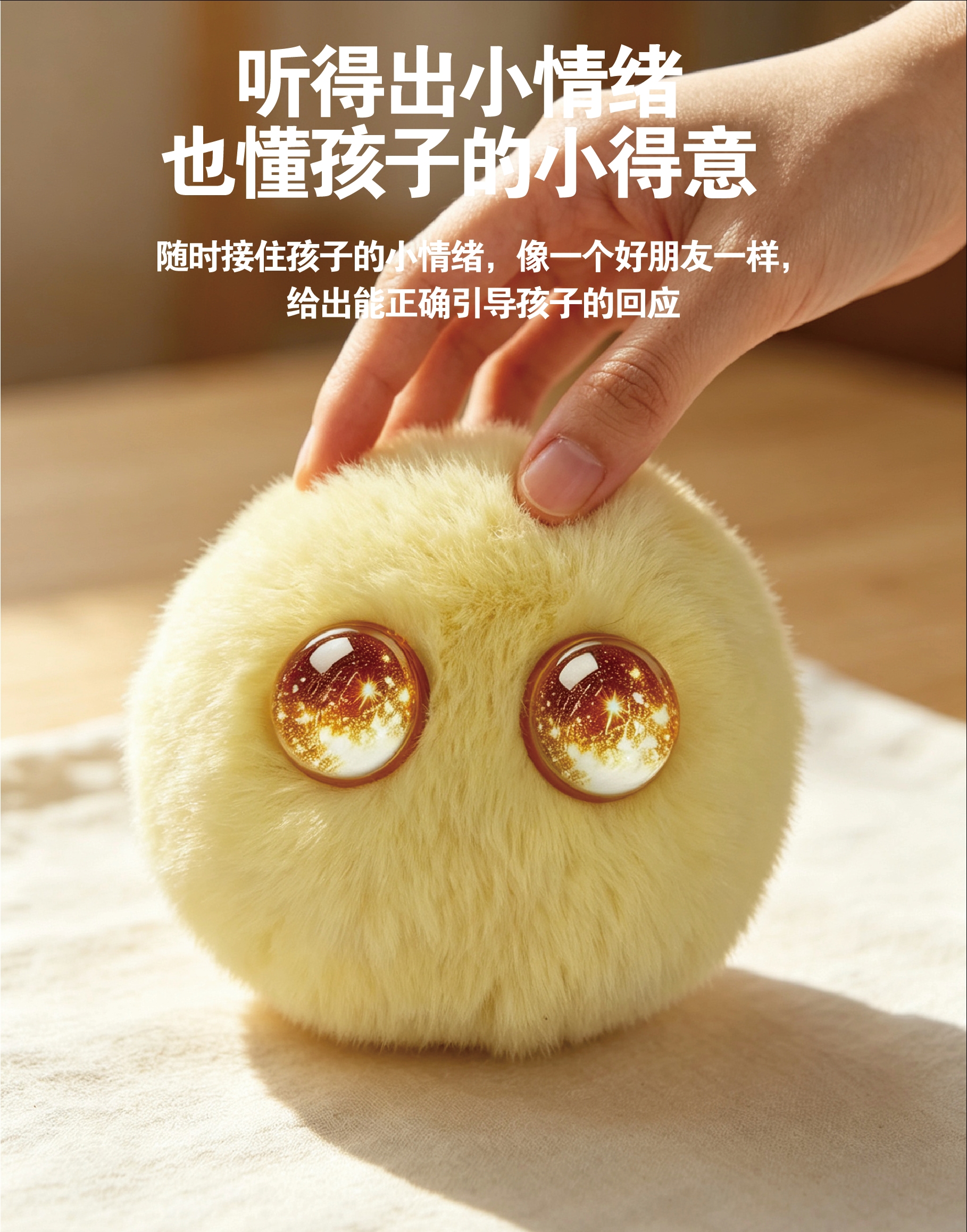 AI plush ball, starry sky, big eyes, built-in AI large model, voice interaction, chat to relieve boredom, always by your side. Multiple color options available, doll pendant, gift pic 1