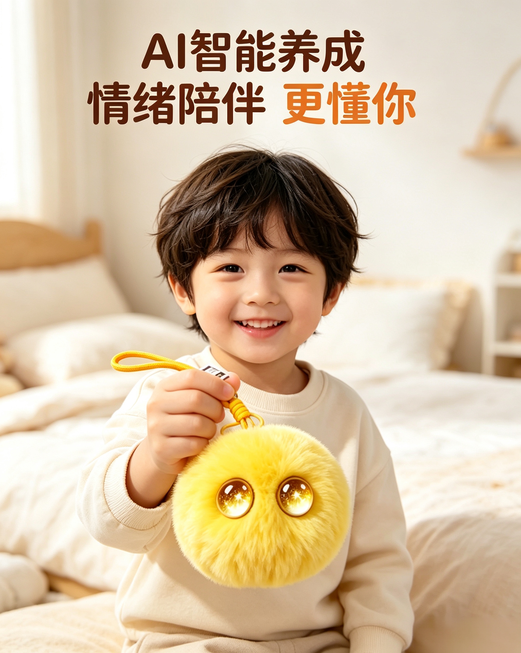AI plush ball, starry sky, big eyes, built-in AI large model, voice interaction, chat to relieve boredom, always by your side. Multiple color options available, doll pendant, gift details Picture