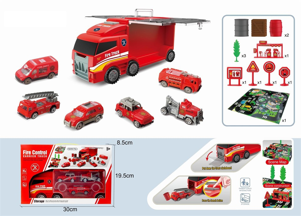 TE70684 coche portátil de eyección contra incendios (doble cara)