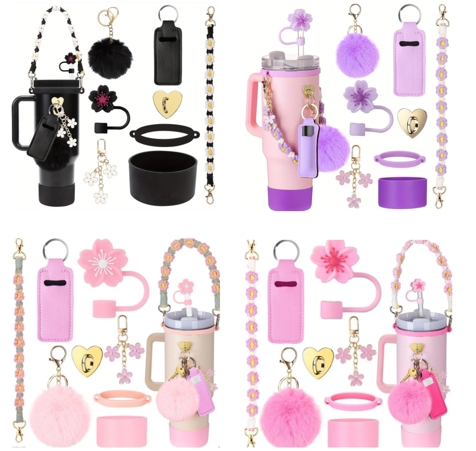 Coche copa accesorios flor trenzado cuerda conjunto completo - sólo accesorios sin taza Application Scenario