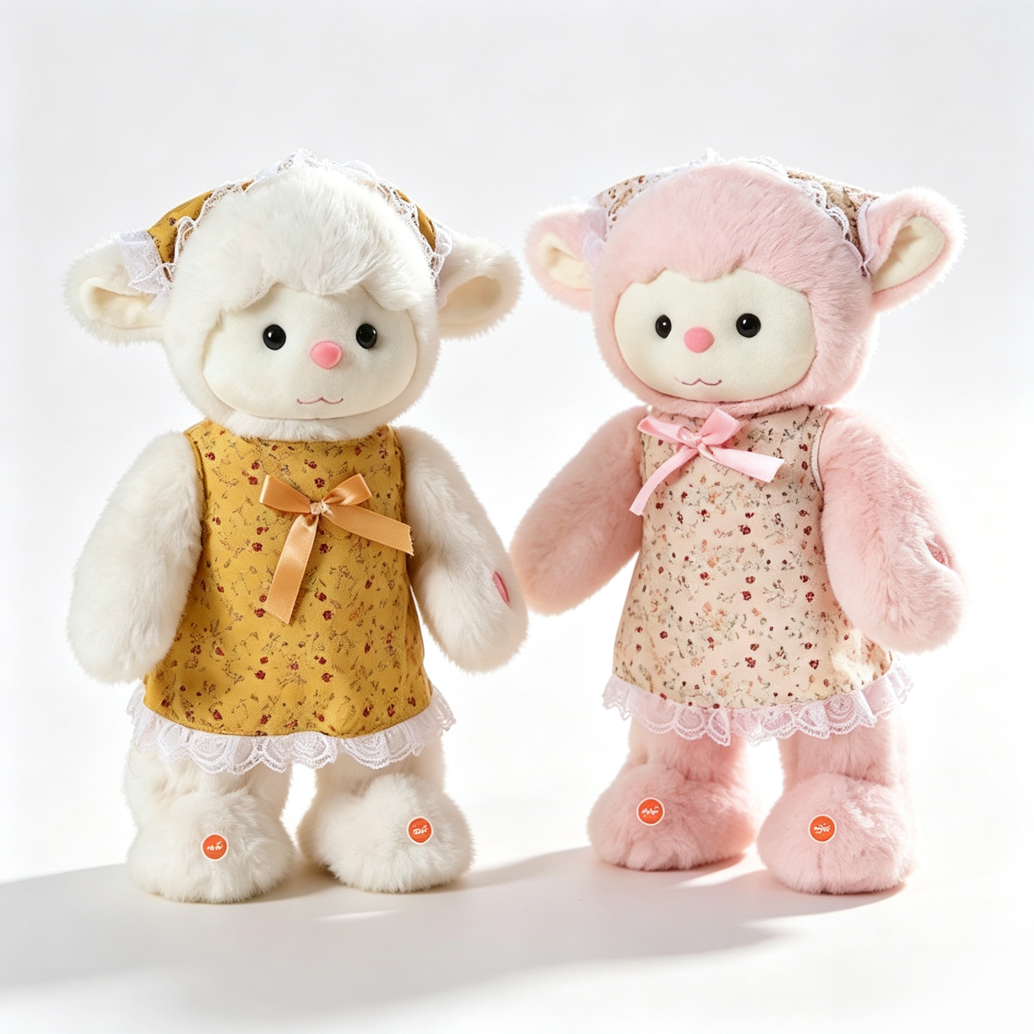 AI large model intelligent plush little lamb doll, children's bilingual dialogue early education companion doll, can be connected to the Internet for interaction, soothing toy, can sing, can twist the bottom, emotion perception + question-and-answer interaction Item Picture