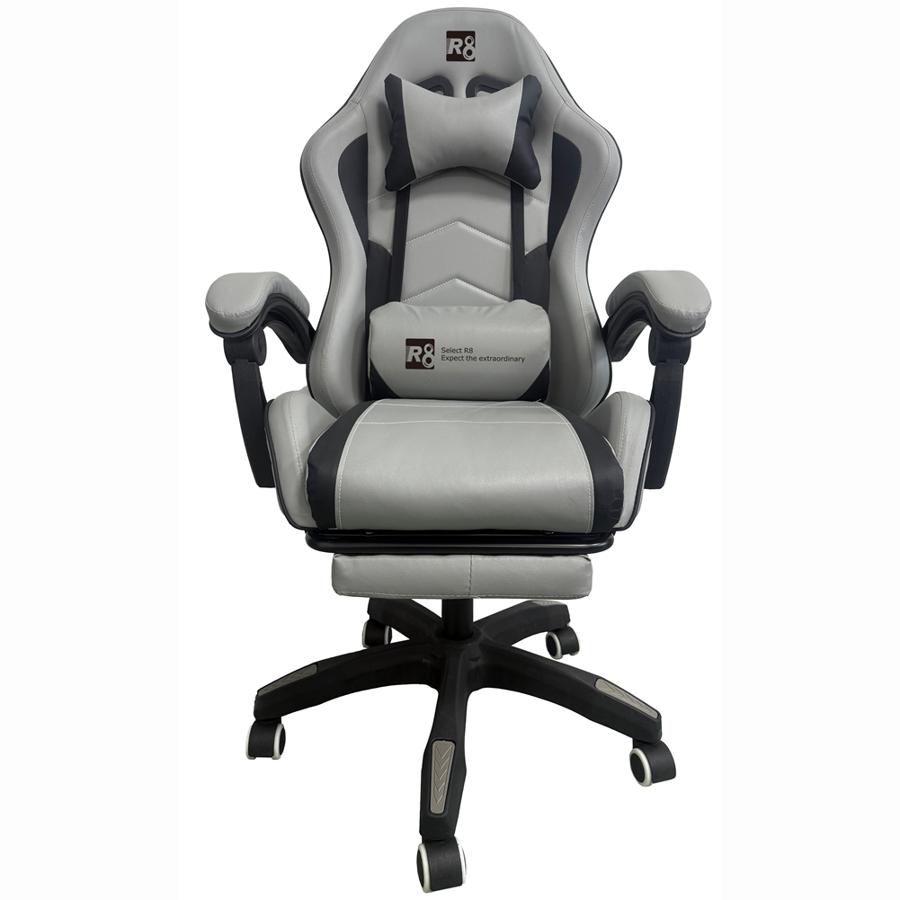 The R8 ergonomic backrest gaming chair, made of PU leather, is a comfortable and durable office and gaming seat, specially designed for export Application Scenario