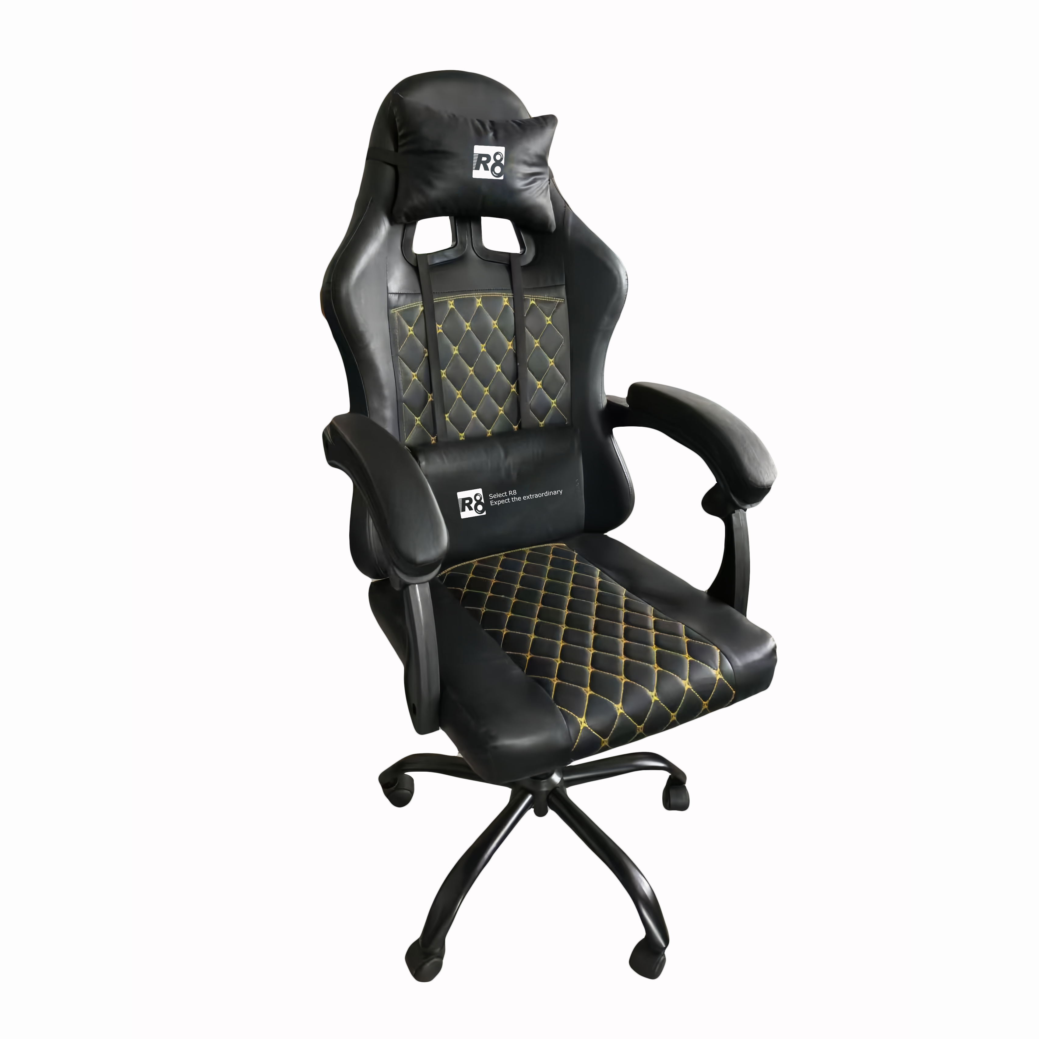 The R8 ergonomic backrest gaming chair, made of PU leather, is a comfortable and durable office and gaming seat, specially designed for export pic 9