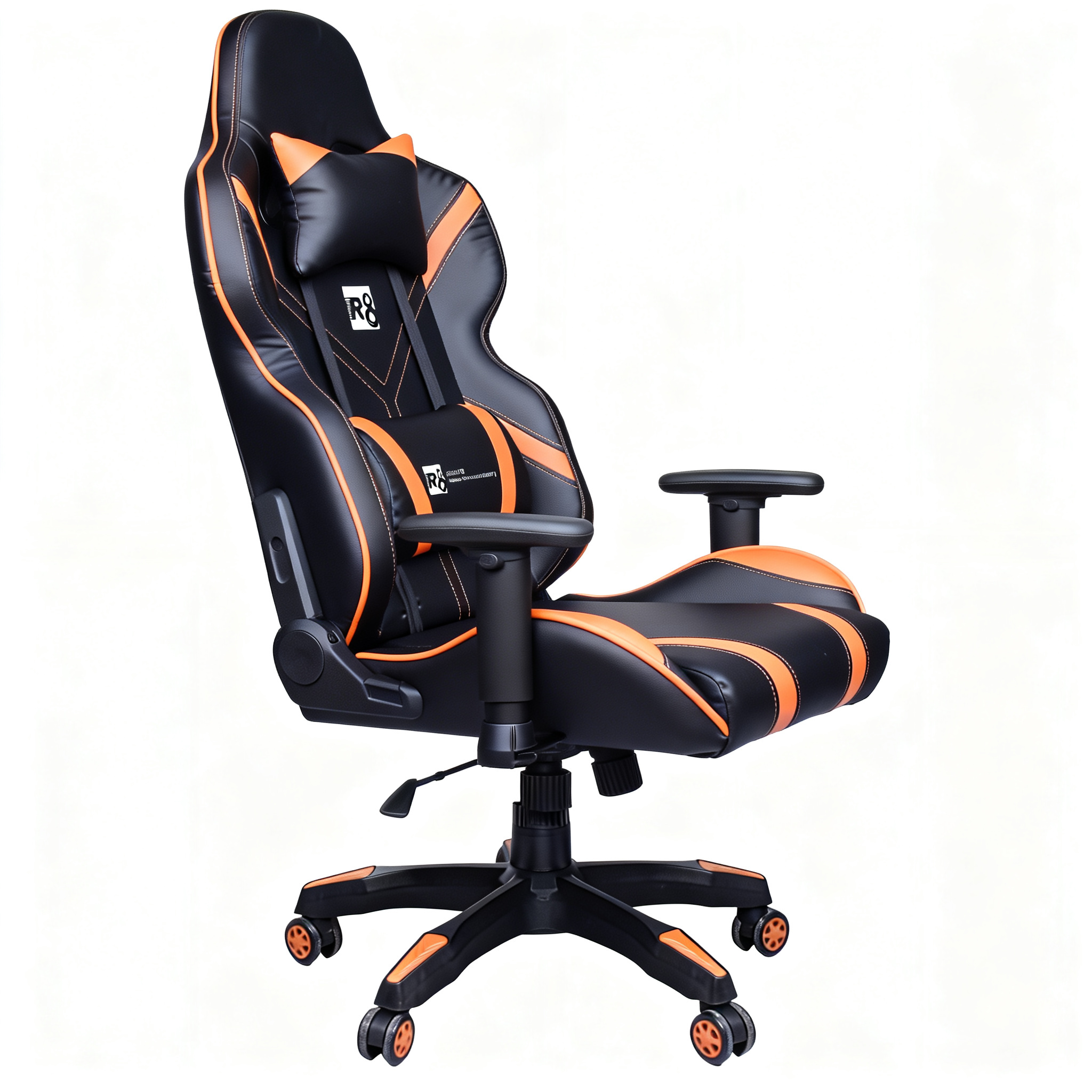 The R8 ergonomic backrest gaming chair, made of PU leather, is a comfortable and durable office and gaming seat, specially designed for export pic 1