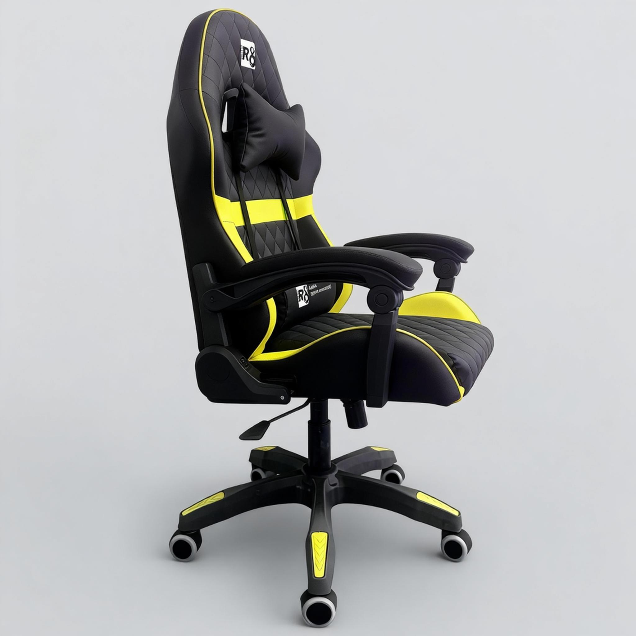 The R8 ergonomic backrest gaming chair, made of PU leather, is a comfortable and durable office and gaming seat, specially designed for export pic 6