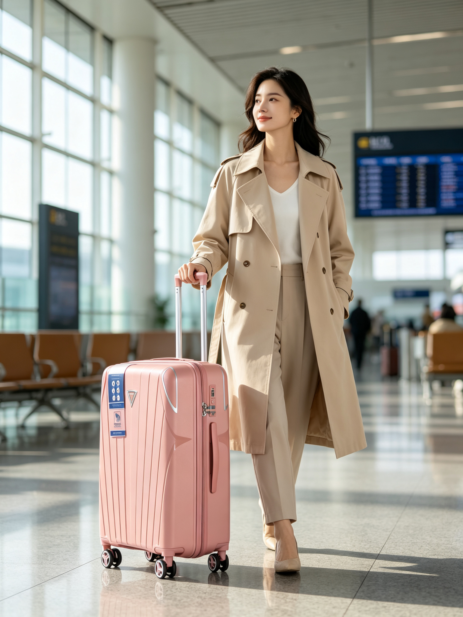 Kaixun ultra-light trolley cases, 20-inch and 28-inch combination lock aircraft wheel suitcases, custom-made travel cases and leather goods for foreign trade