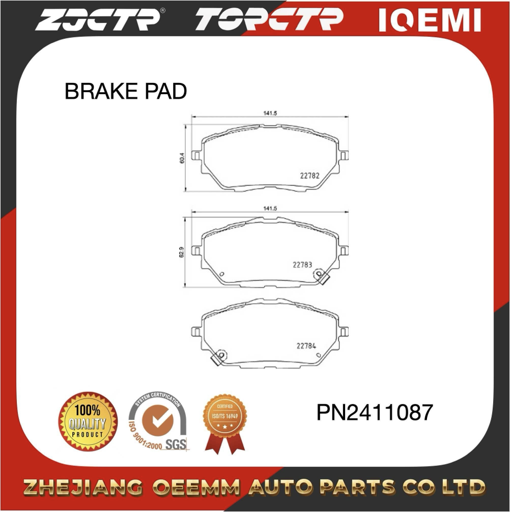 Zjctr/Pn1858/D2065-9297/Sp4213/22782/Auto Parts/BRAKE PAD Application Scenario