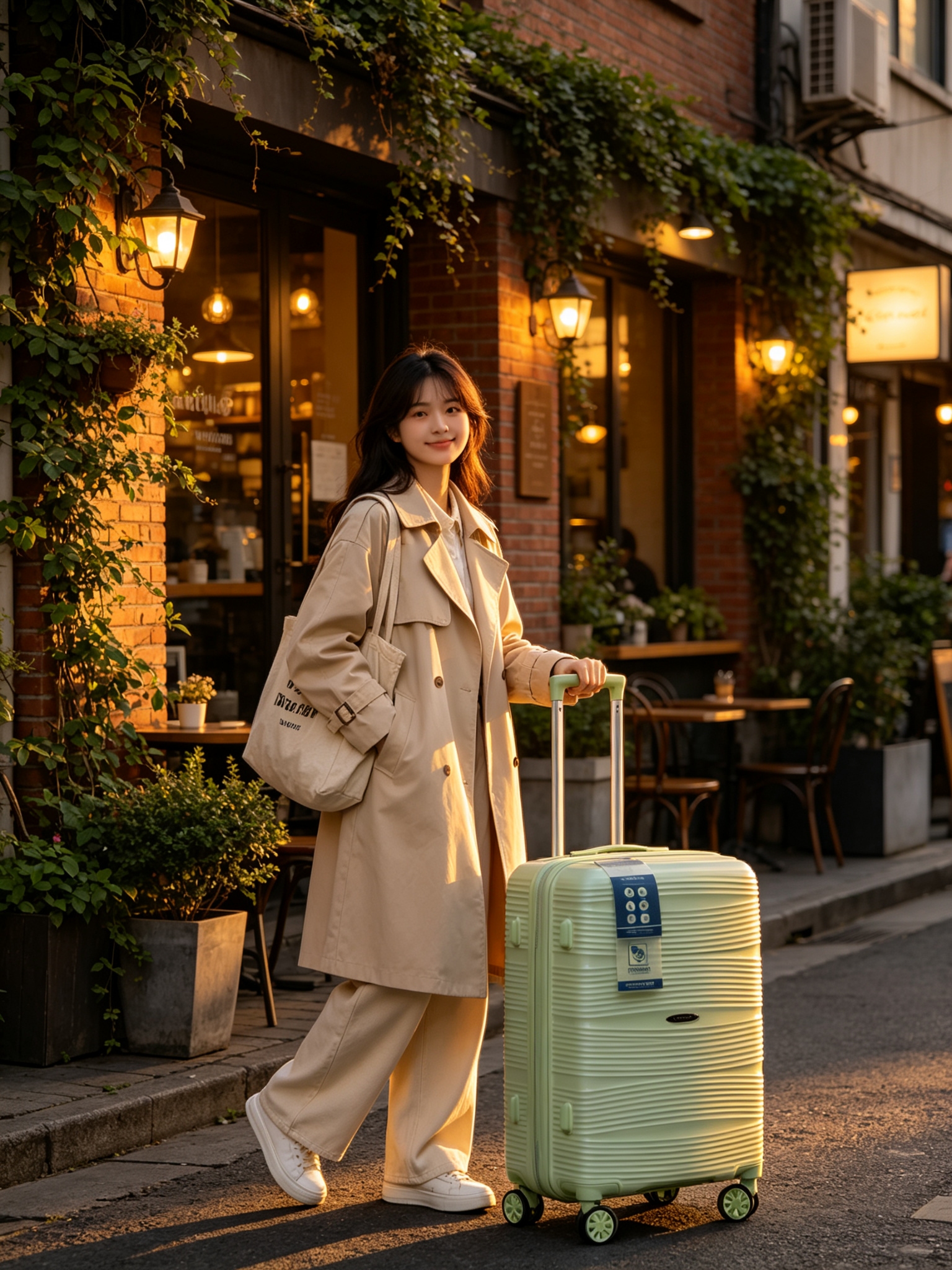 Kaixun PP ultra-light carry-on suitcase, 20-inch and 28-inch large-capacity universal wheels, combination lock, aluminum alloy handle case, luggage, leather goods and travel case