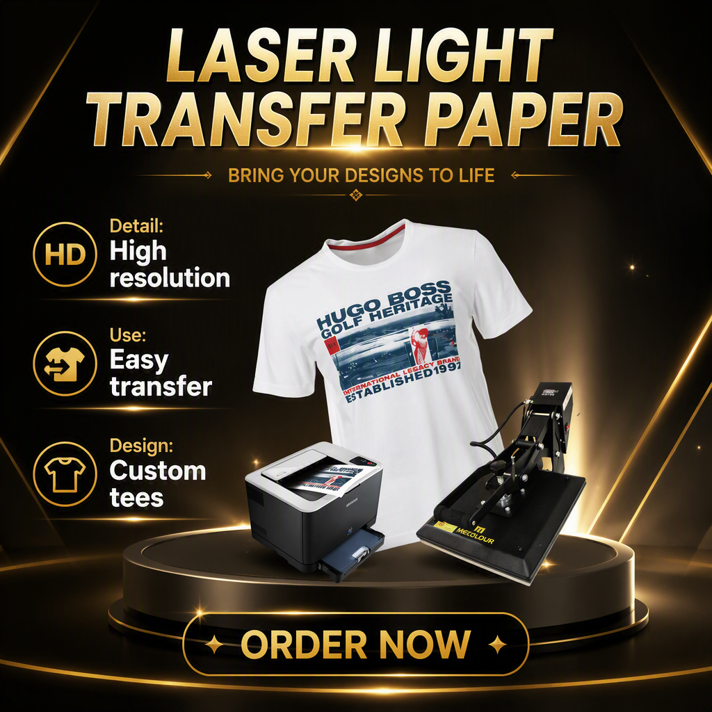 T-shirt laser transfer paper, pure cotton transfer paper, light-colored heat transfer paper, A4 light-colored laser printing heat transfer paper, heat transfer T-shirt transfer paper details Picture