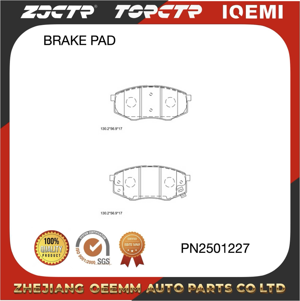 BRAKE PAD/Zjctr/Pn0704/D1447-8615/D11299m/58101-1KA00 Application Scenario