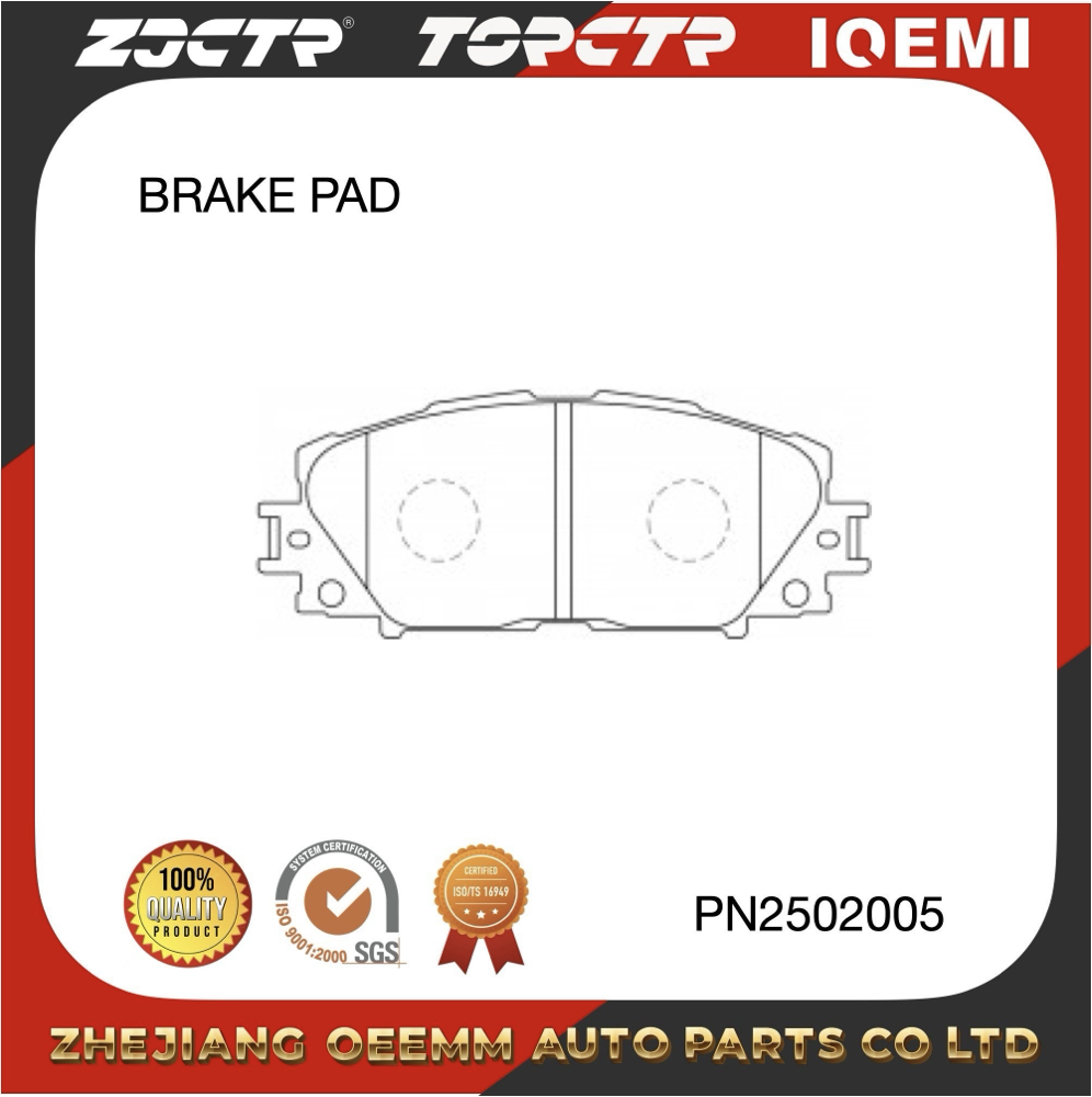 BRAKE PAD/Zjctr/Pn1508/an-714wk/D1184-8301/04465-0D140 Application Scenario