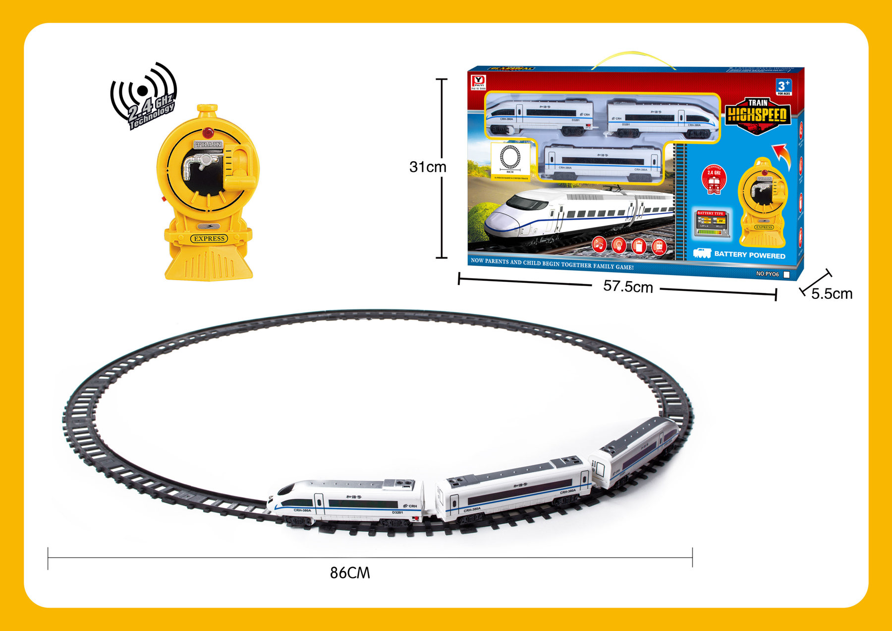 TB00379 Remote-controlled Track Harmony train