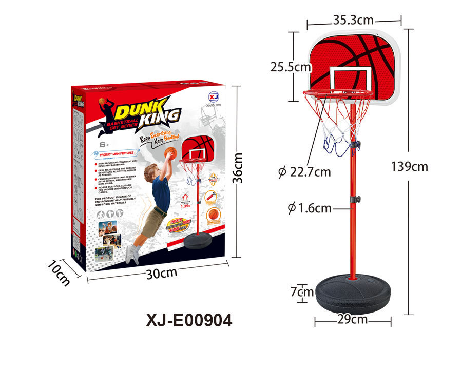 TA97981 soporte de baloncesto entrega inflador 5 "bola de PVC diámetro 12.5