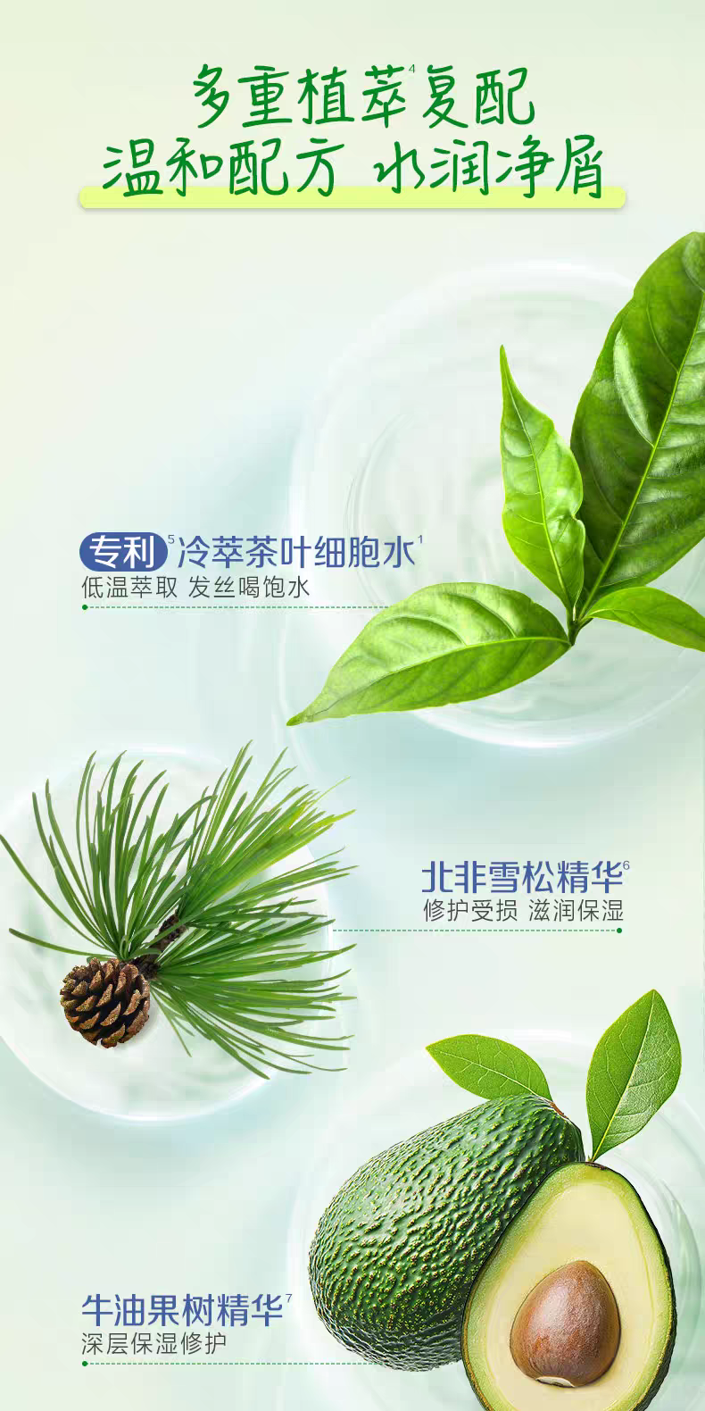 惠润去屑清盈护发素600ml 改善毛躁柔顺洗发水发膜护发素详情图5
