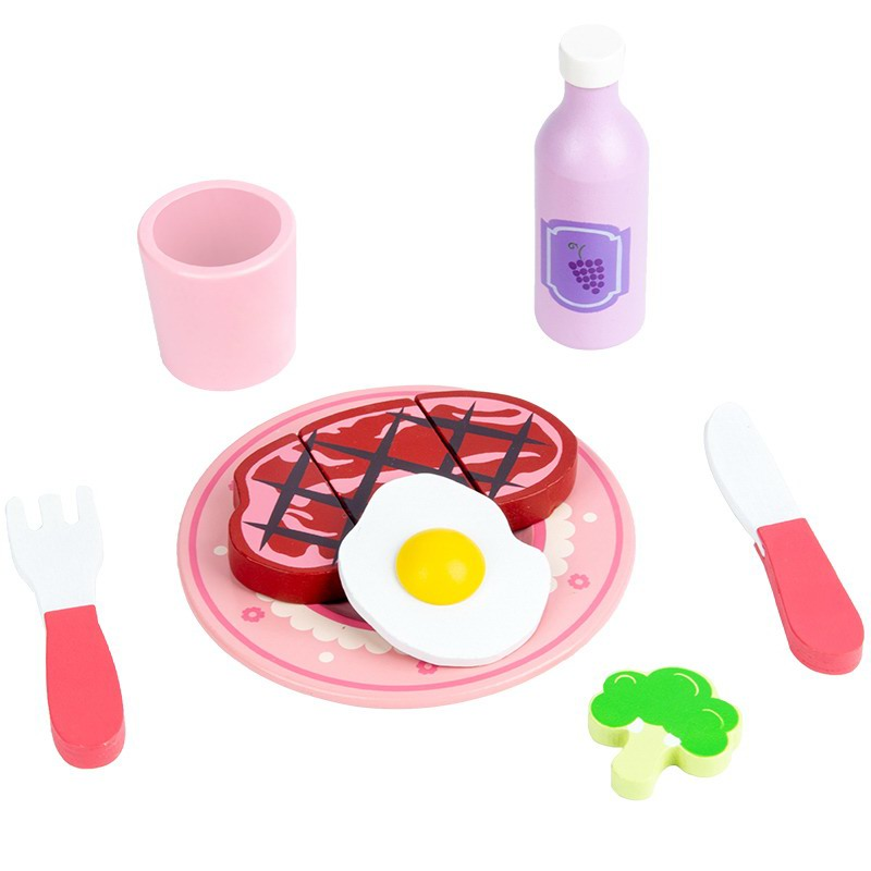 TG46257 Wooden Tableware (Pink) detail image 2