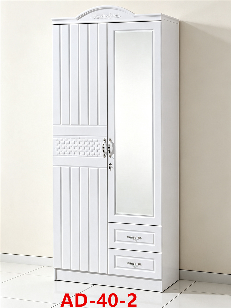 يمكن تفكيك خزانة الملابس المصنوعة من ألياف بيضاء في خزانة متعددة الأغراض Specification image