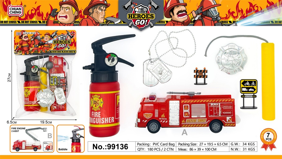 TM21558 Fire Protection Kit (Two models mixed for fire engines) Item Picture