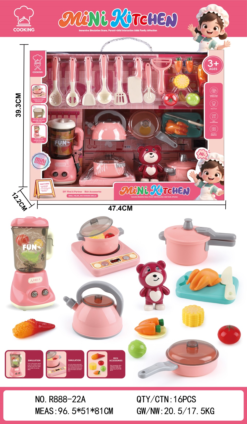 TM22469 Cute Bear Little Kitchen detail image 2