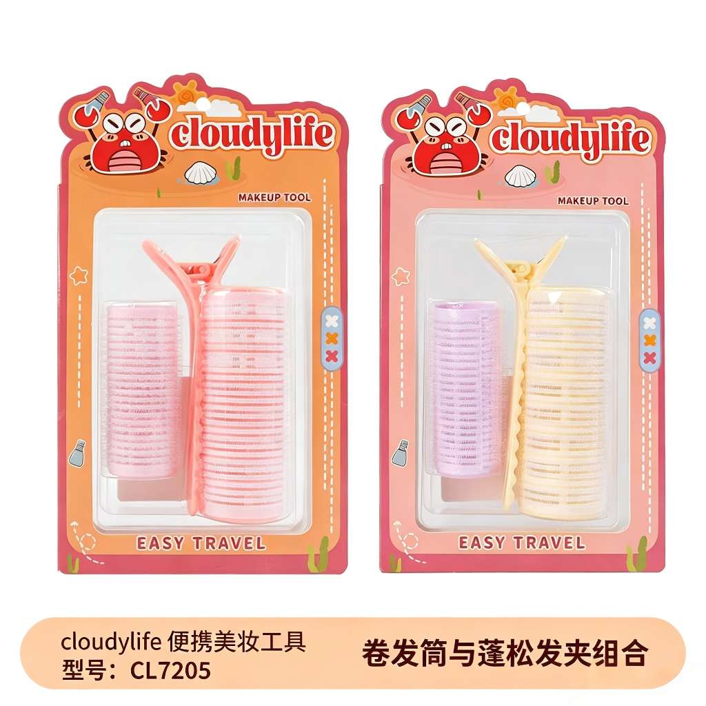 Factory direct sales: cloudylife Curling Iron Voluminous hair Clip set. Lazy people won't hurt their hair. Create high head top air bangs curling iron detail image 5