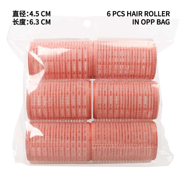 Six self-adhesive curling curls in OPP bags, 4.5cm Velcro air bangs details Picture