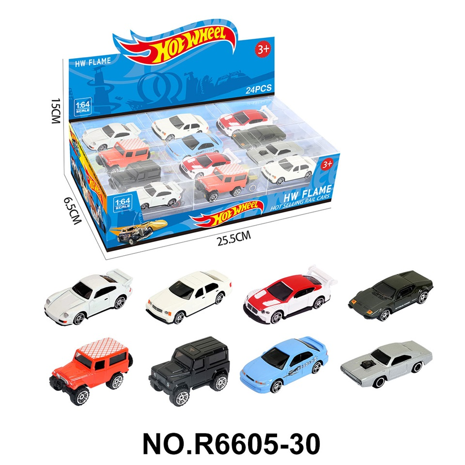 TM21796 8 1:64 Wind and Fire Wheel alloy racing cars, muscle cars, off-road cars, sports cars, 24 pieces display box details Picture