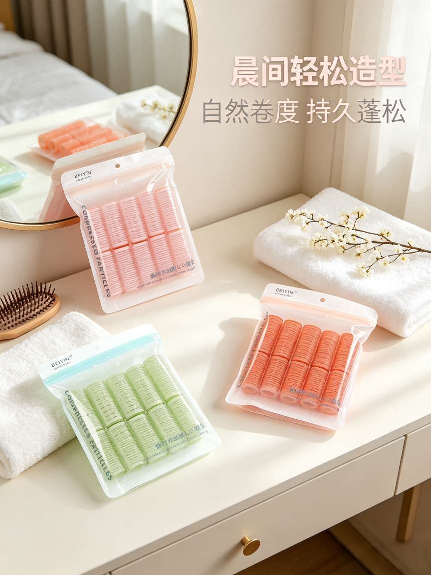 BEIYIN offers ten self-adhesive curling irons. Lazy people can easily create natural curly hair without perming or damaging it detail image 4