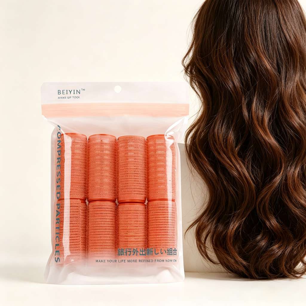 BEIYIN ocho cargador de rizos de pelo autoadhesivos perezosos sin hirviente ondas grandes rizos para dormir no daña herramientas de estilo de pelo detail image 3