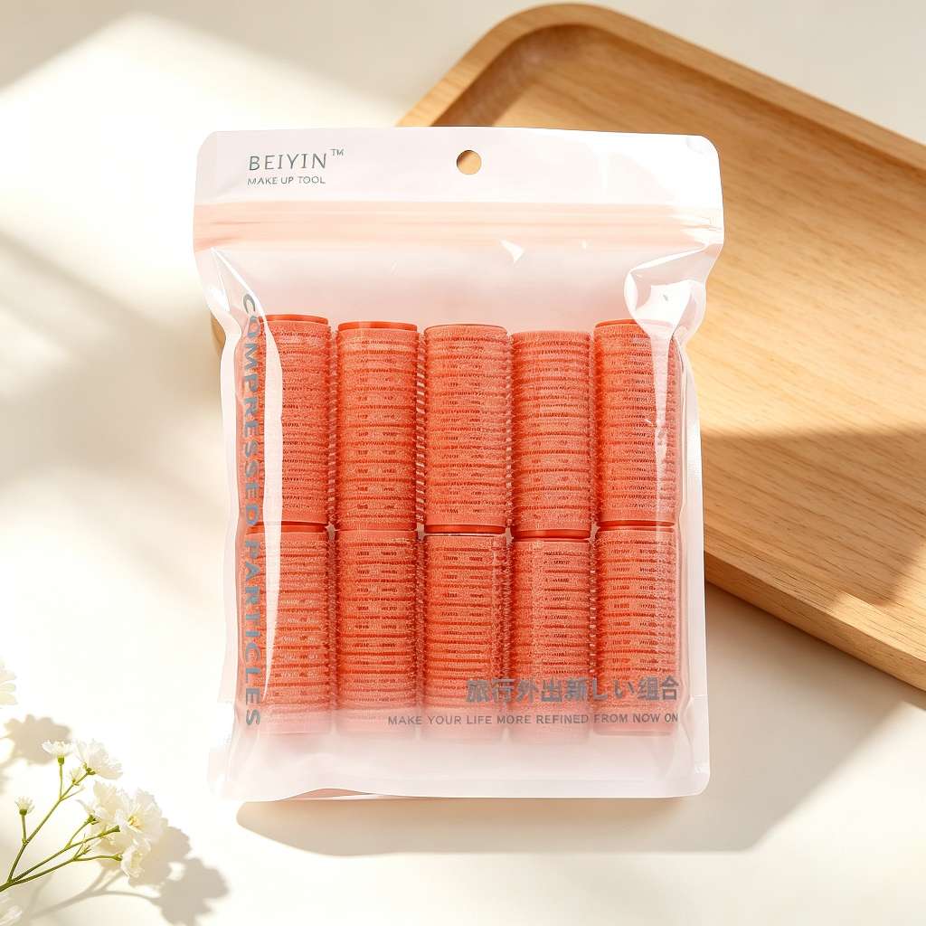 BEIYIN offers ten self-adhesive curling irons. Lazy people can easily create natural curly hair without perming or damaging it details Picture