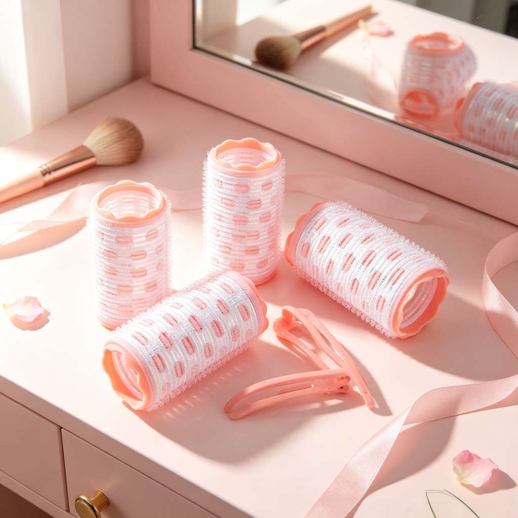 Cloudy Life Self-adhesive Curling Iron, effortlessly create an airy and lazy curling iron without damaging your hair. Three sets Application Scenario