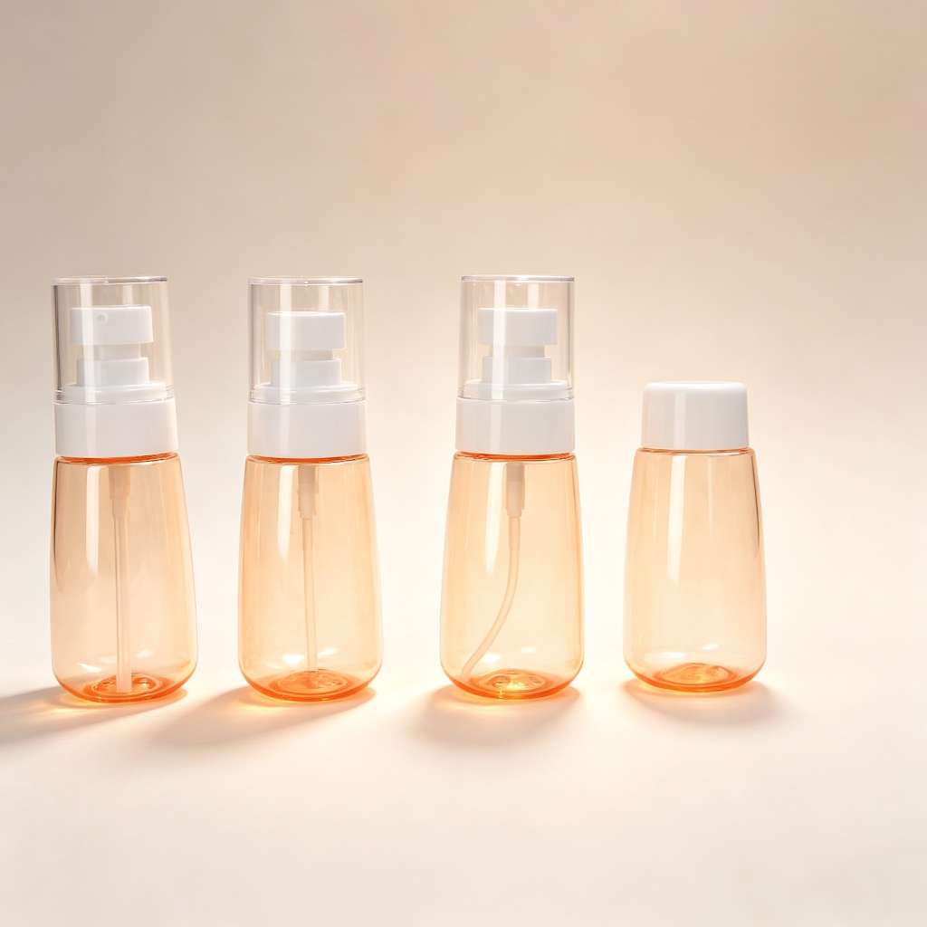Portable travel portioning bottle set, press-type empty bottle skin care products, lotions, shampoos, for outdoor portioning and storage Item Picture