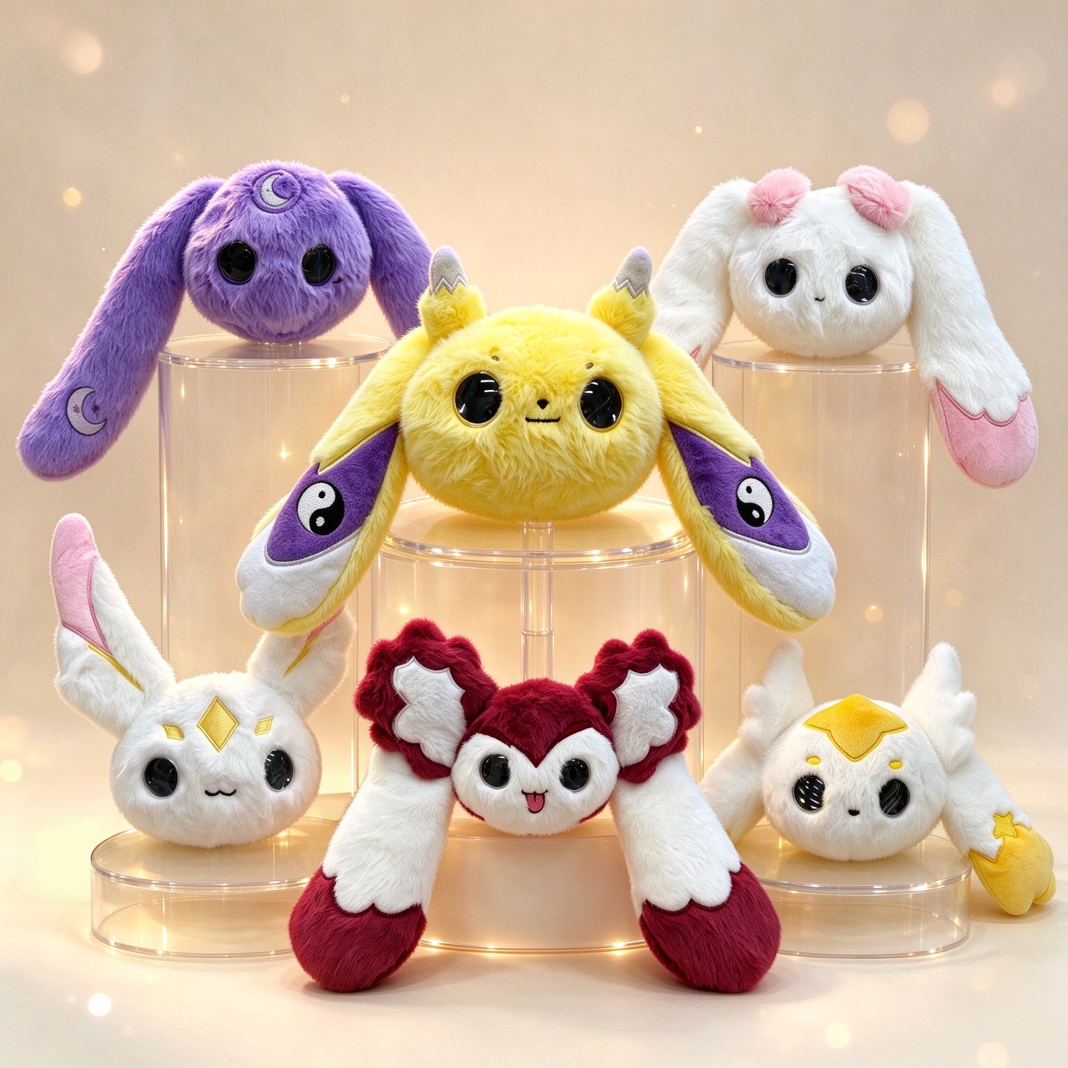 The AI Big Head series features five different styles of plush toys, each equipped with an AI movement and an eye display. They can be used for chatting, emotional companionship, encyclopedic Q&A, learning, education, and gift-giving Item Picture