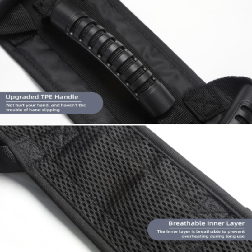 Transfer Belt with 7 Handles, Safety Walking Support, Quick Release Buckle|Multi-Angle Grip, Non-Slip TEP Handles, Adjustable Waist, Durable Nylon & Polyester, Machine-Washable pic 2