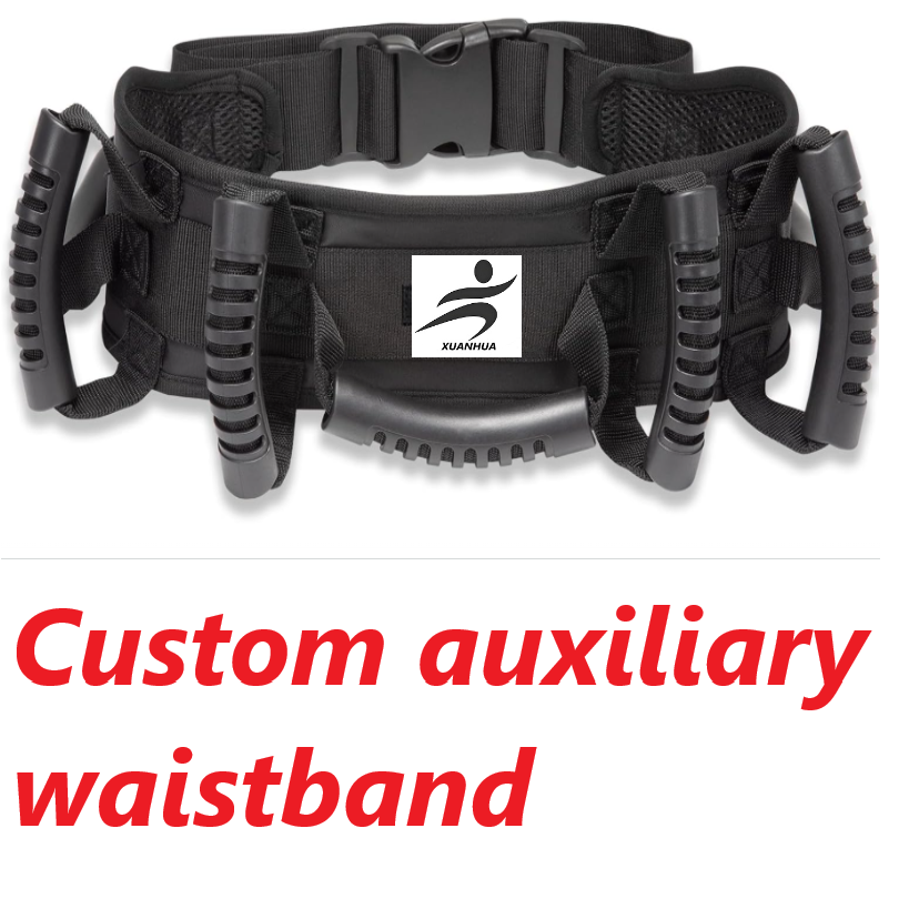 Transfer Belt with 7 Handles, Safety Walking Support, Quick Release Buckle|Multi-Angle Grip, Non-Slip TEP Handles, Adjustable Waist, Durable Nylon & Polyester, Machine-Washable