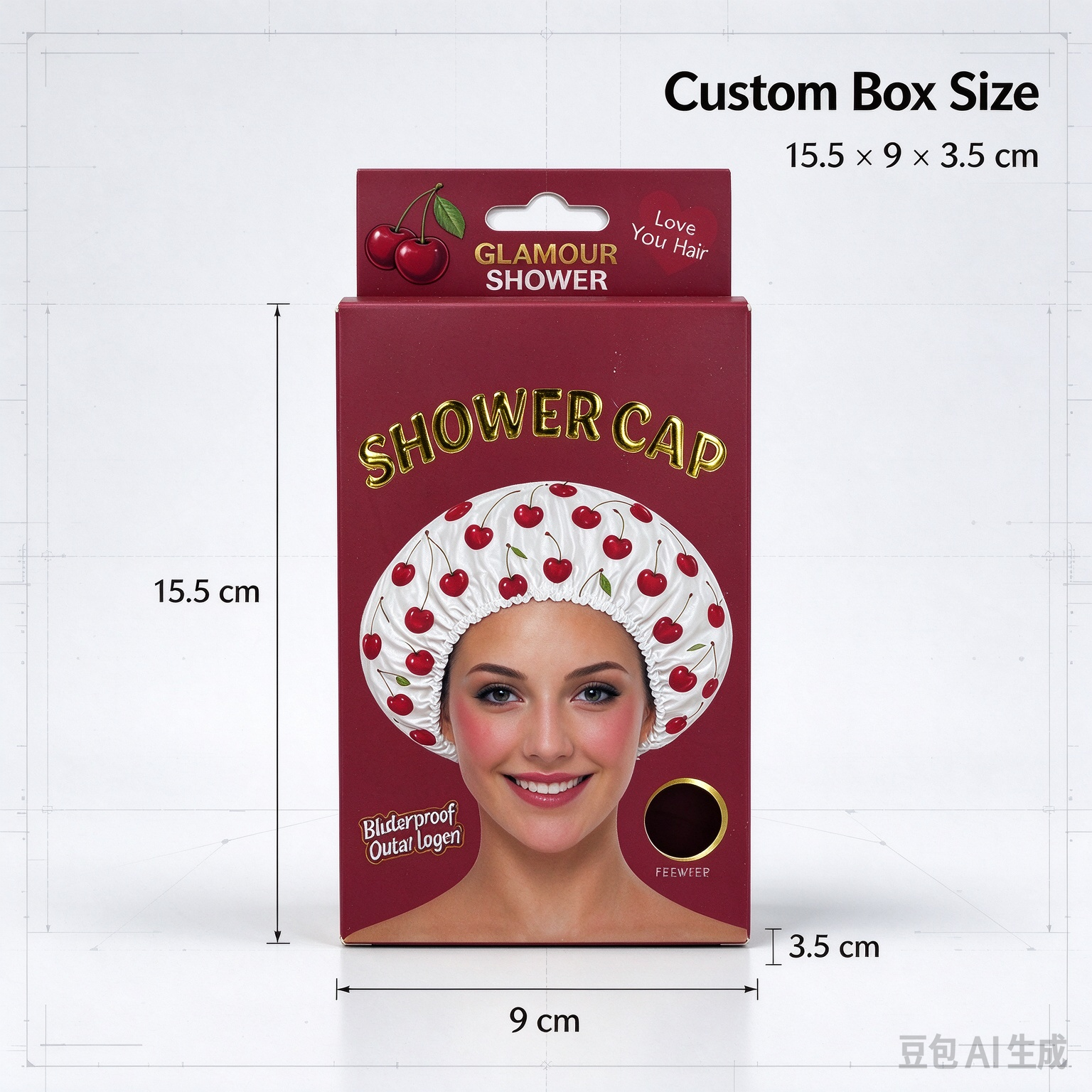 Custom Cosmetic Packaging Boxes Shower Cap Box Application Scenario