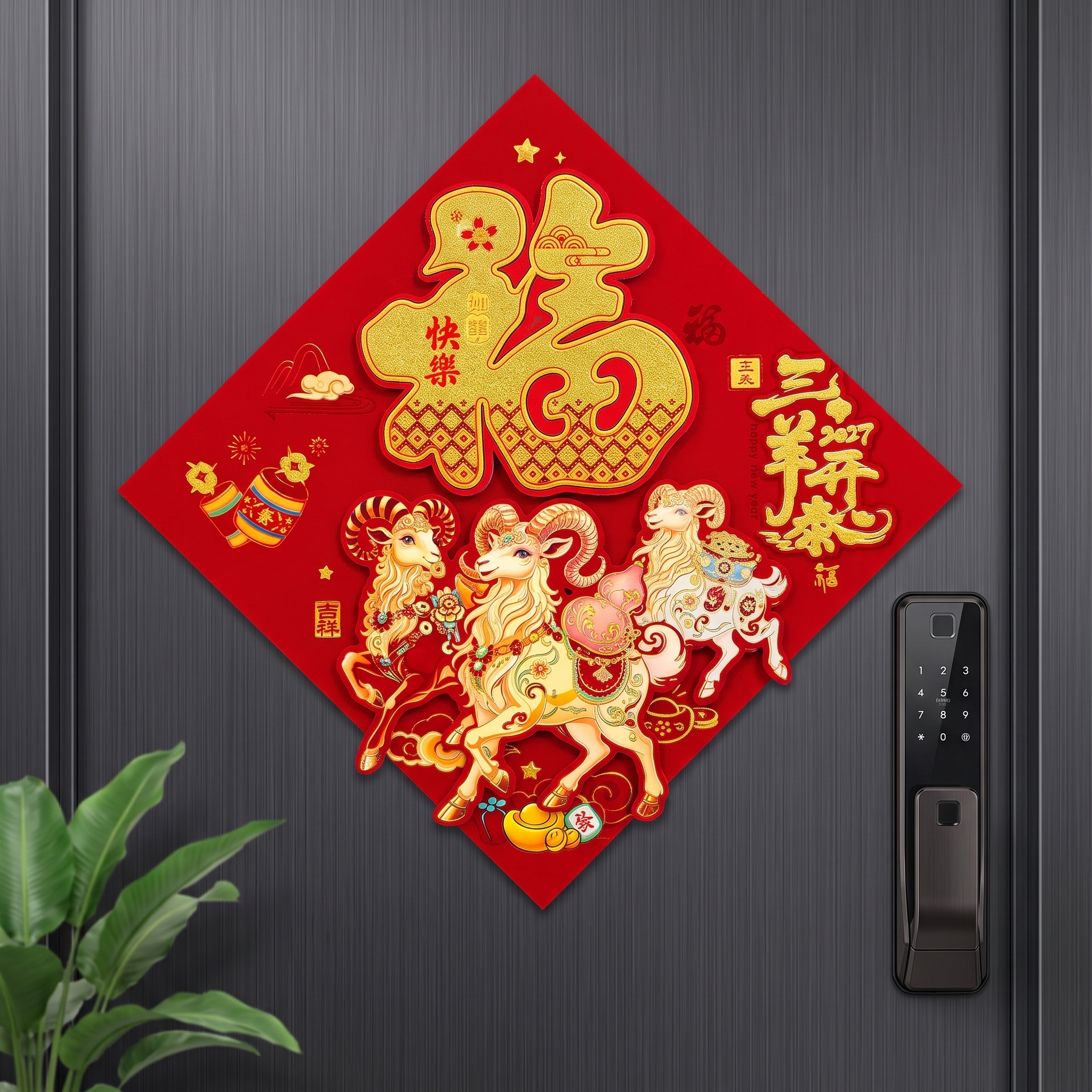 Ruixiang corte de papel serpientes estereoscópica año de la fortuna etiqueta de la puerta 2026 nuevo año de primavera estereoscópica decoración de la ventana de año nuevo nuevo año nuevo etiqueta de la puerta accesorios de disposición trioscópica Specification image
