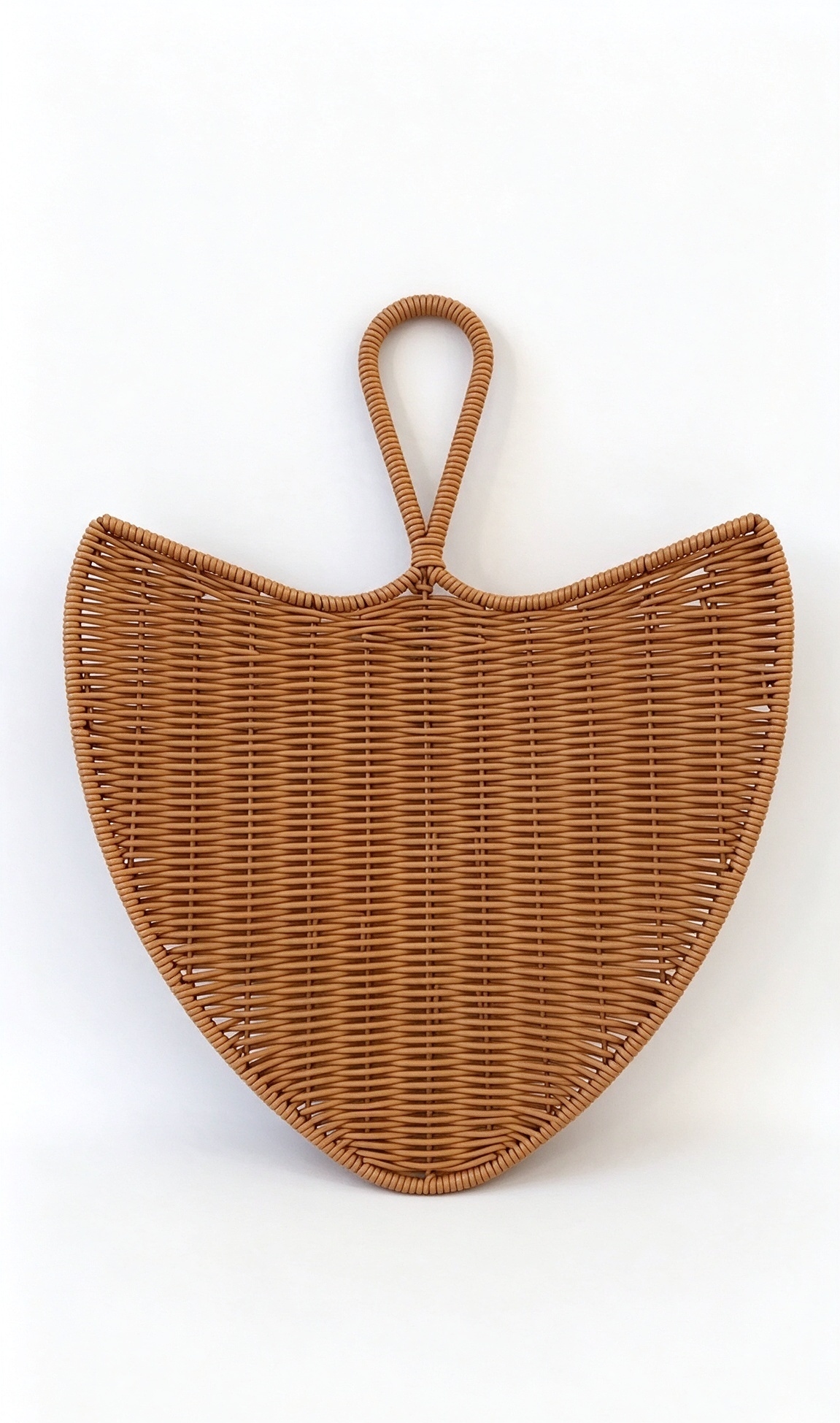 Brown rubber rattan fan-shaped wall hangings, hand-woven handicrafts, wall decorations, hotel wall hangings, home decorations pic 2