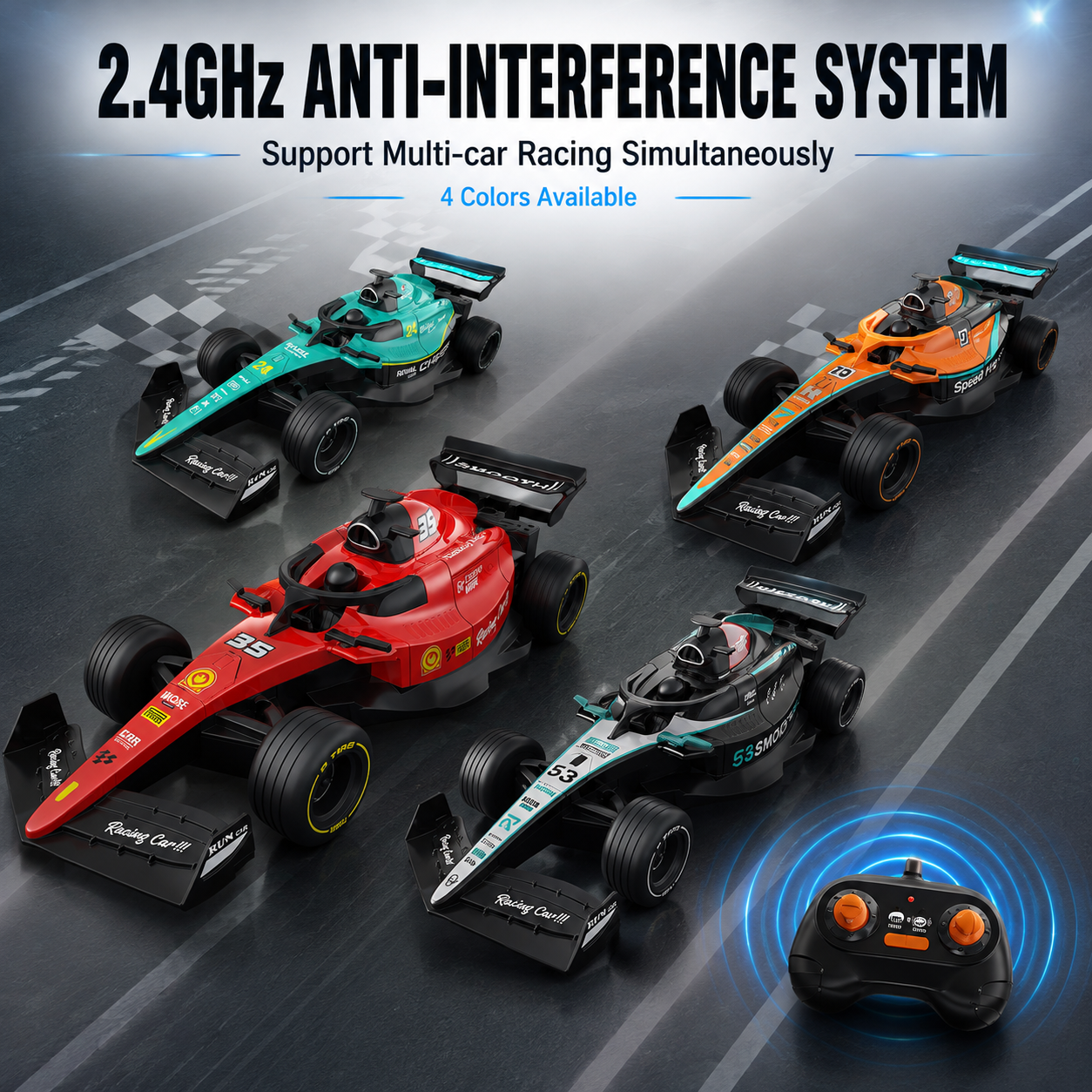 1:22 Remote control spray alloy equation car wireless remote control car alloy model toy collection gift details Picture