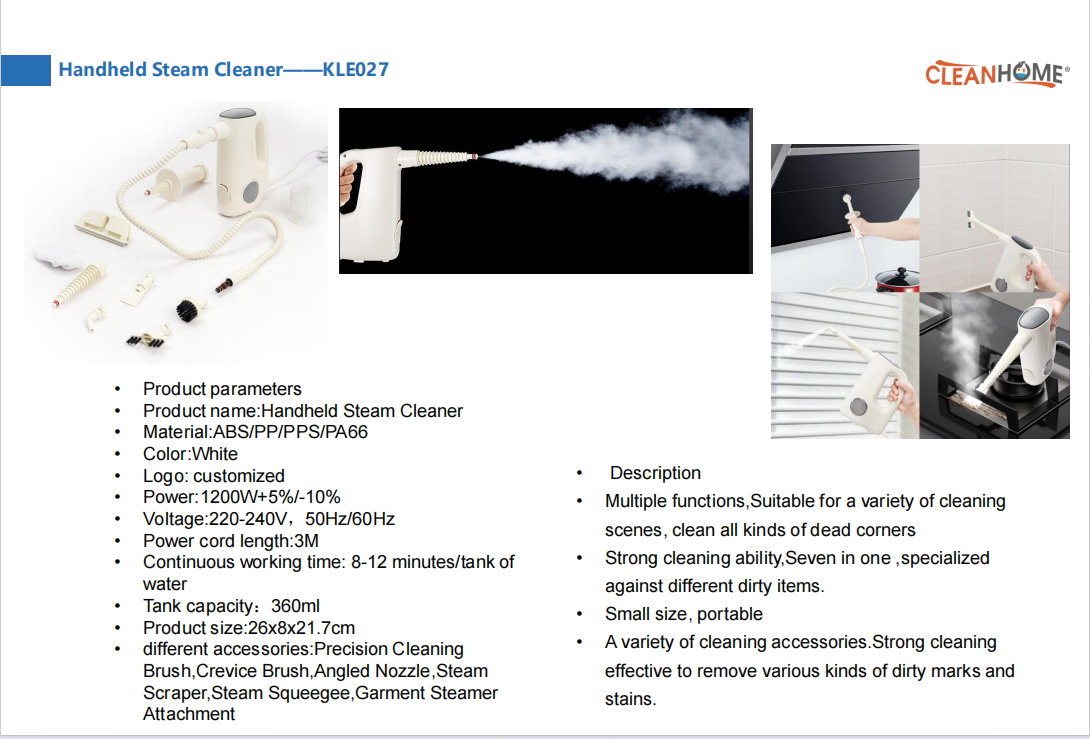 Handheld Steam Cleaner——KLE027 pic 1