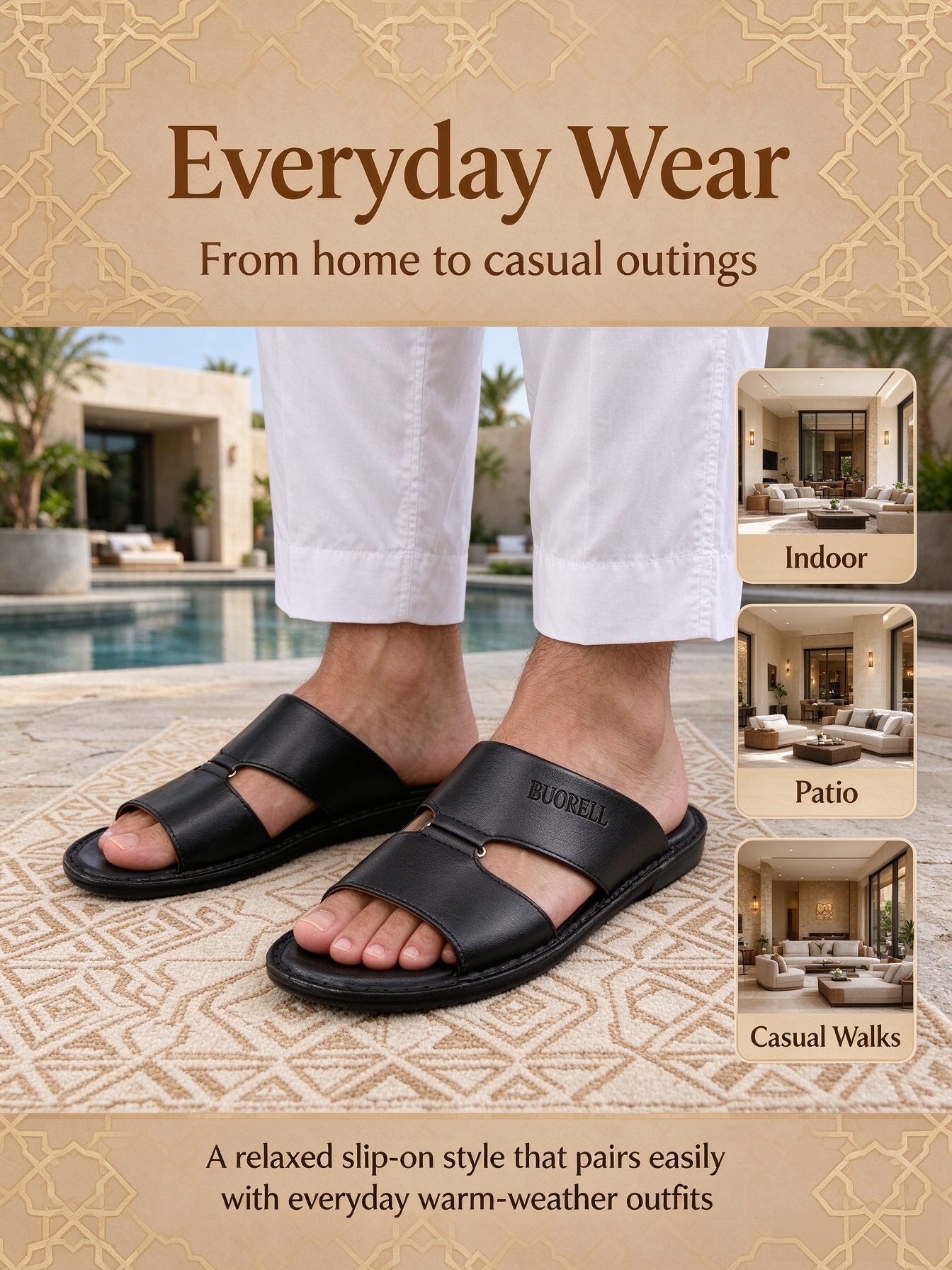 Hombre cortex cool slippers áfrica Medio Oriente pic 4